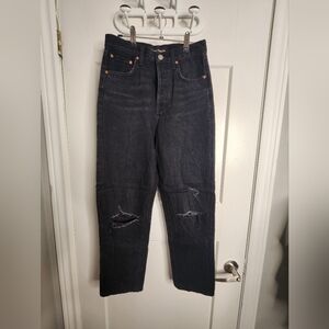 Denim forum joni high rise loose 29L jean